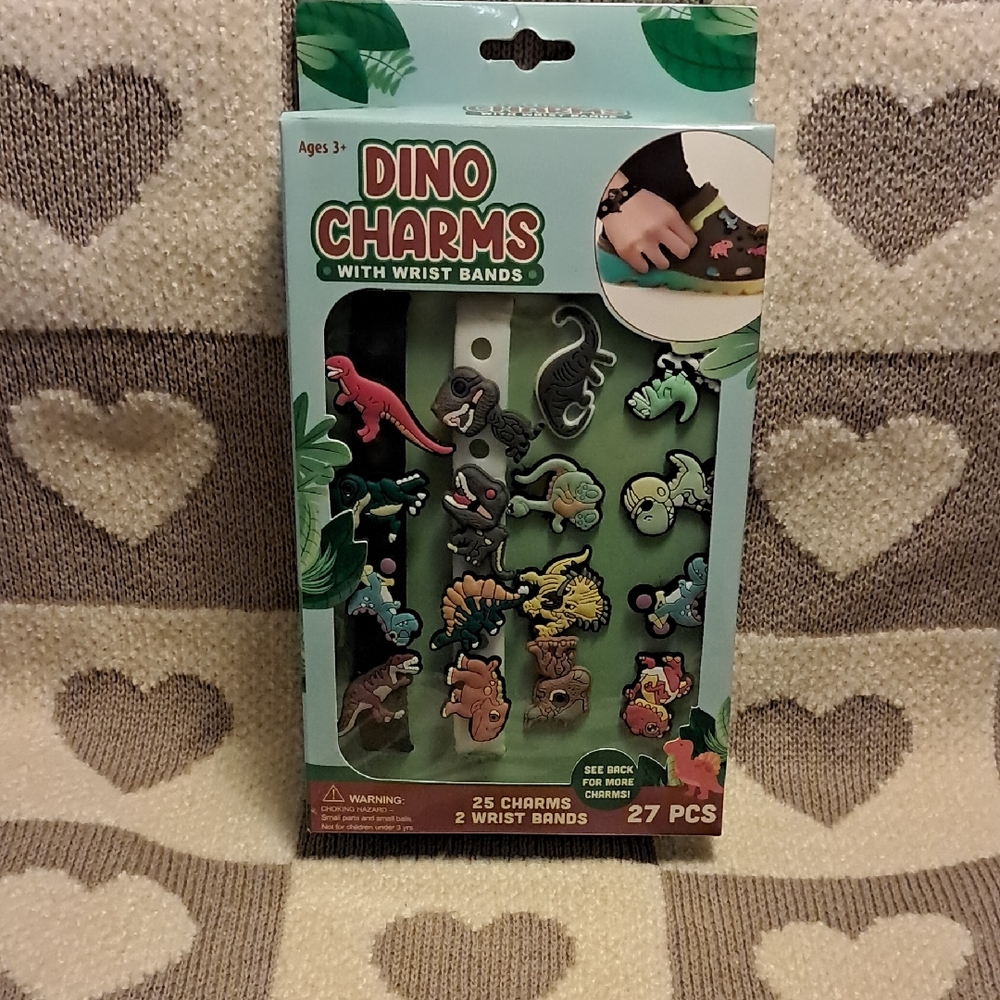 Dino Charms with Wrist Bands